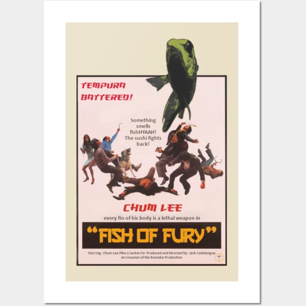 Fish of Fury Wall Art by Invasion of the Remake